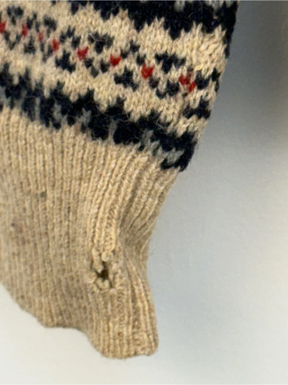 J.Crew Men’s 100% Lambswool Fair Isle Sweater S